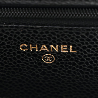 Chanel Caviar Quilted Wallet On Chain WOC Black 6 of 11