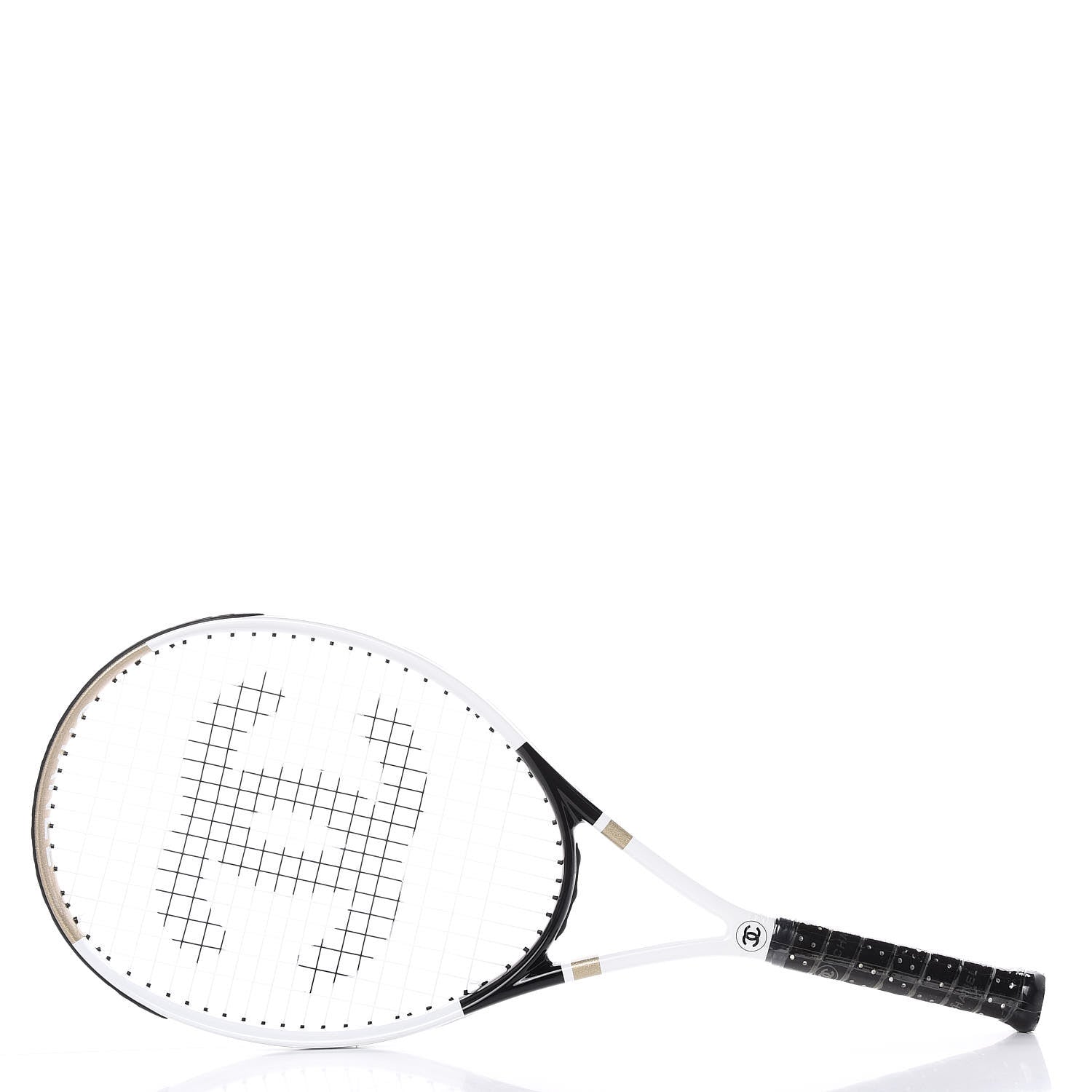 Chanel Tennis Racquet and Nylon Quilted Cover White 2 of 10