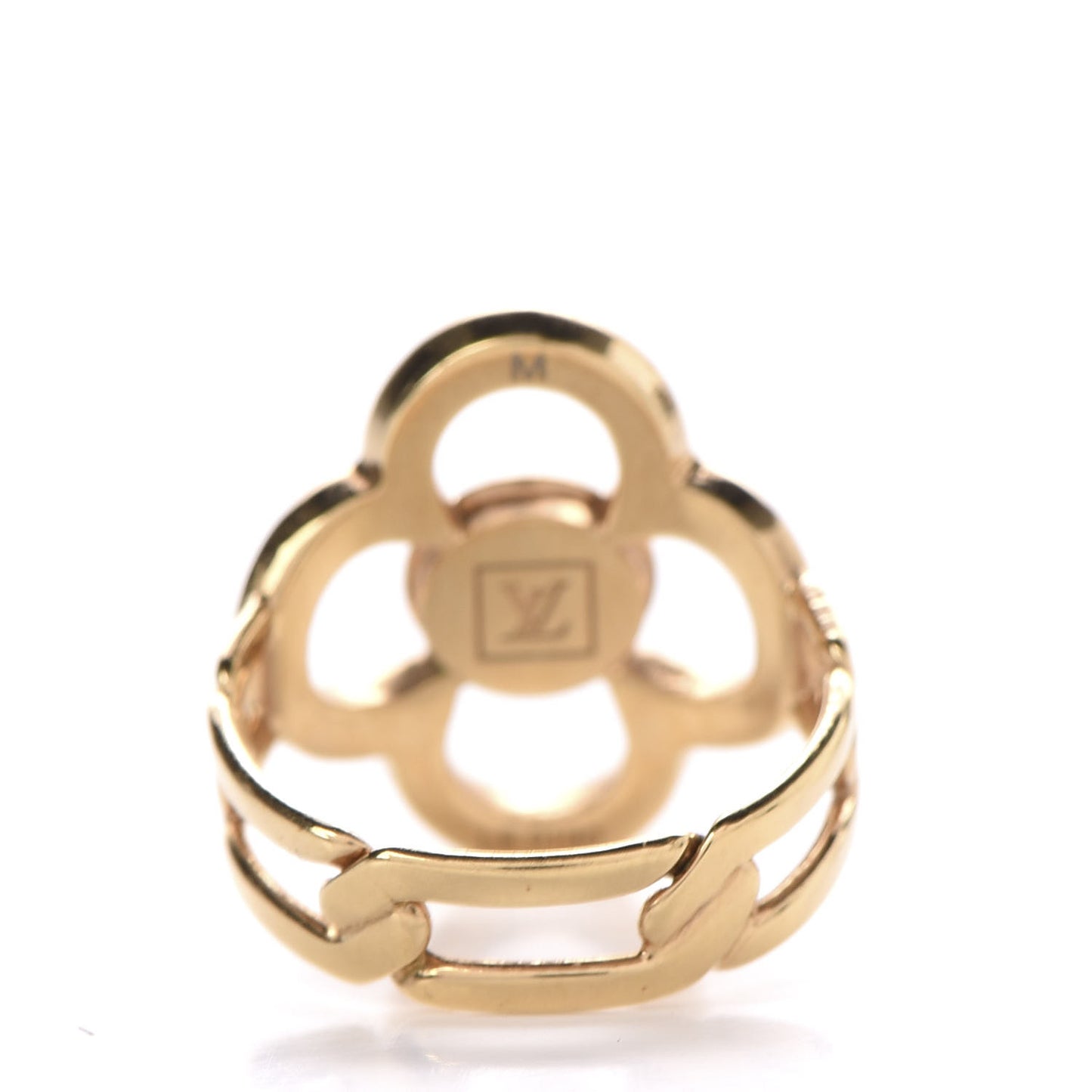 Strass Encrusted Flower Power Ring M