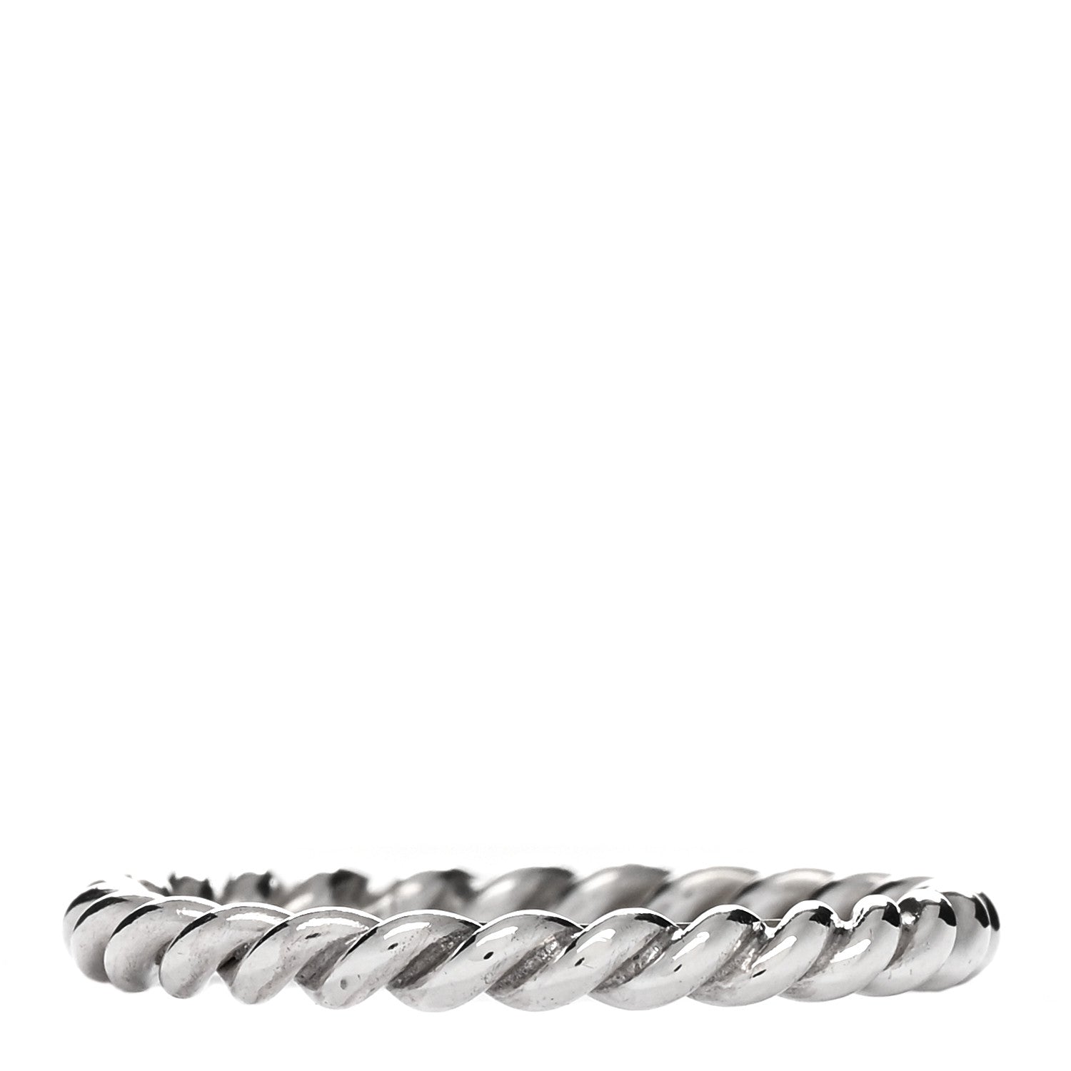 Tiffany Sterling Silver Twist Rope Ring 53 6.5 2 of 3