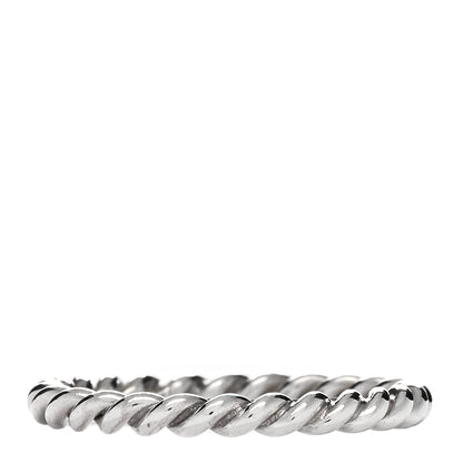 Tiffany Sterling Silver Twist Rope Ring 53 6.5 2 of 3