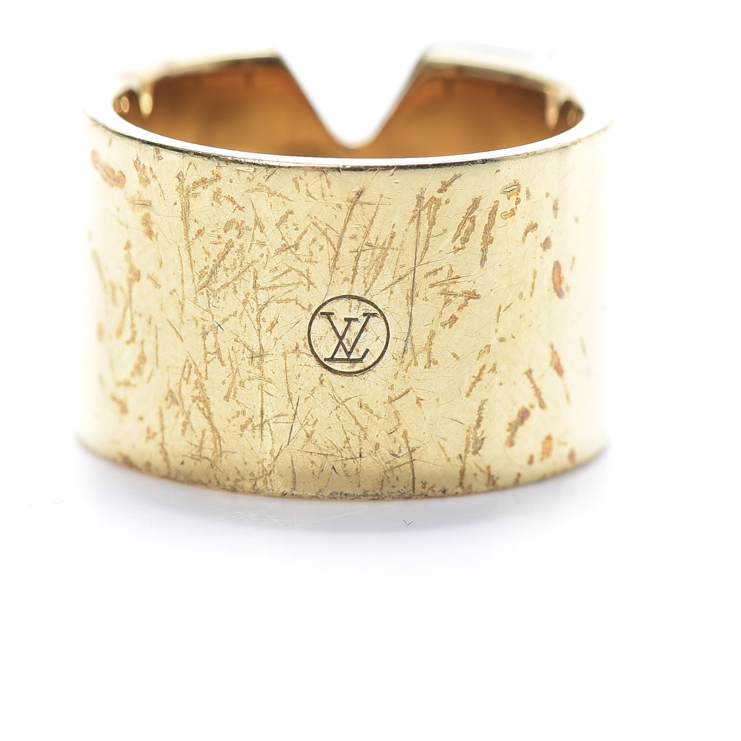 Louis Vuitton Brass Essential V Ring M Gold Silver 4 of 8