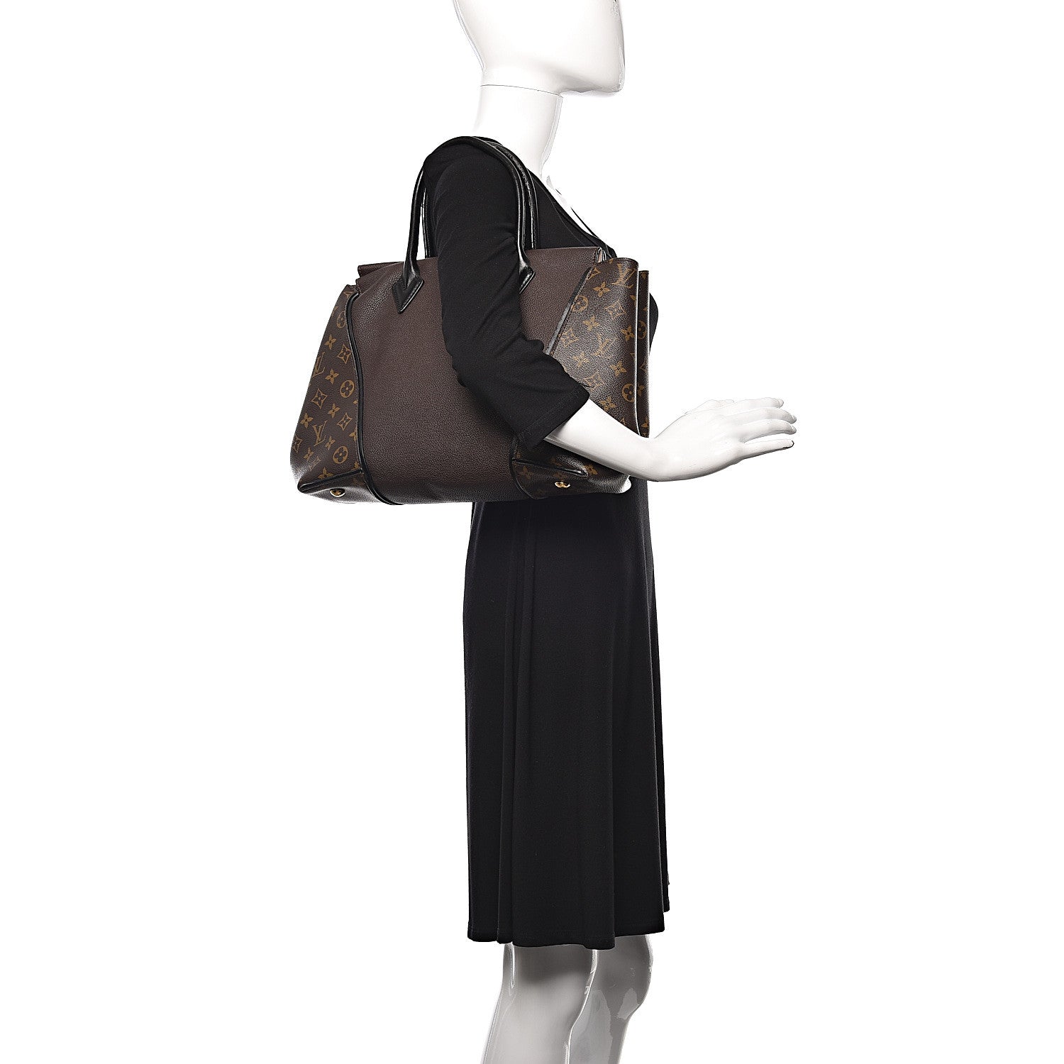 Louis Vuitton Veau Cachemire Monogram Tote W PM Chocolate 2 of 11