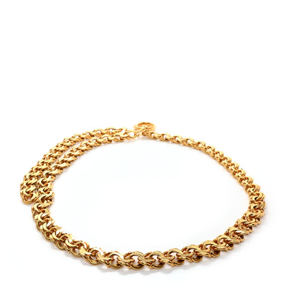 Chanel Metal Chain CC Medallion Belt Gold 2 of 4