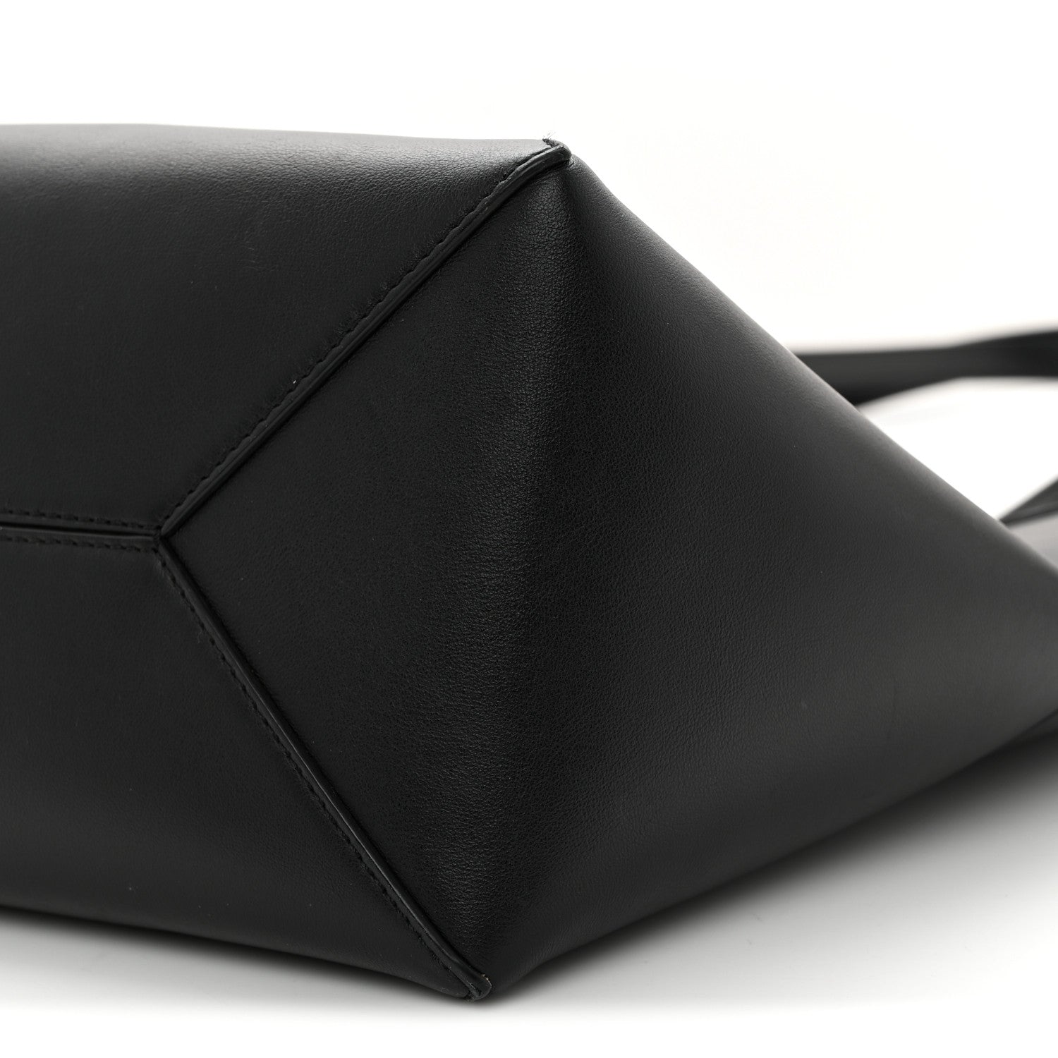 Loewe Shiny Calfskin Medium Puzzle Fold Tote Black 10 of 10