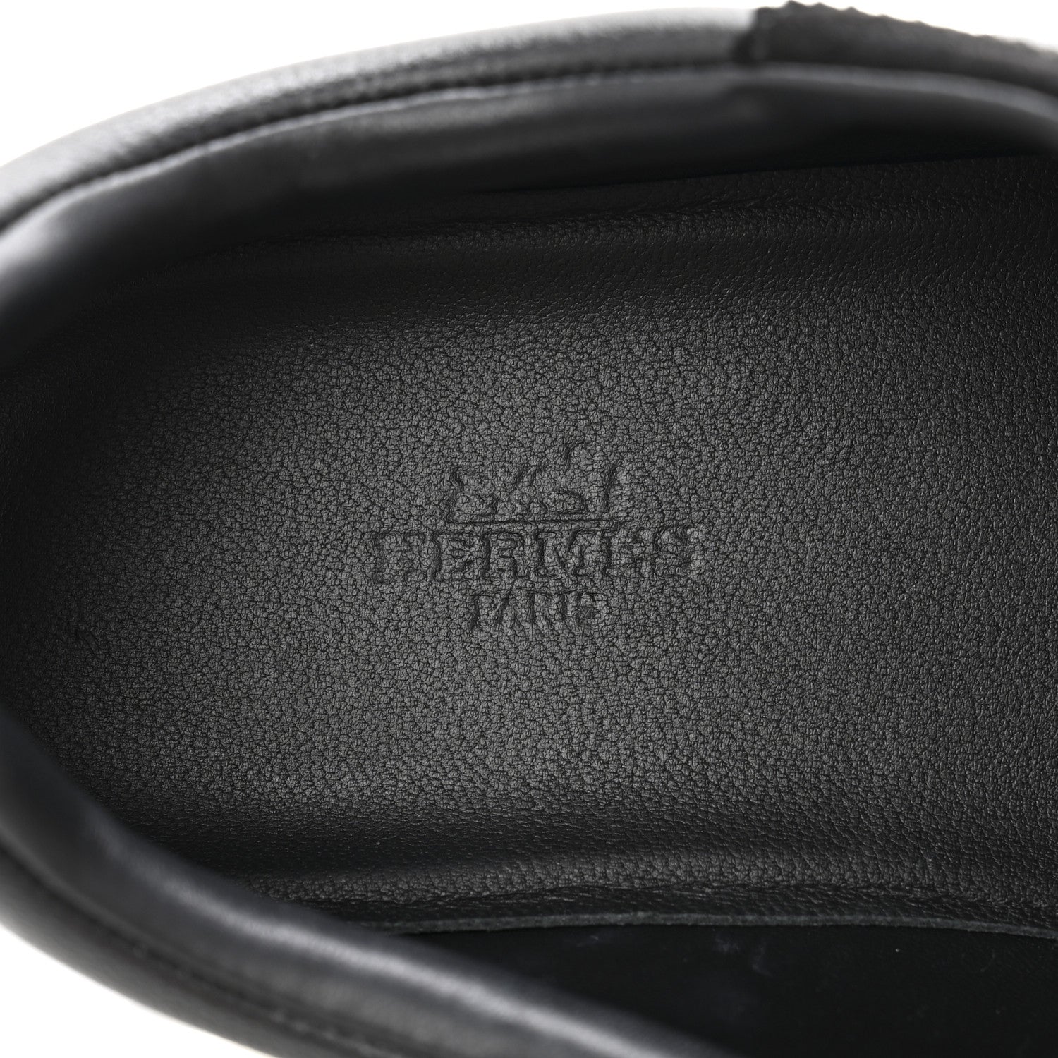 Hermes Goatskin Suede Goatskin Bouncing Sneakers 40.5 Black 9 of 11