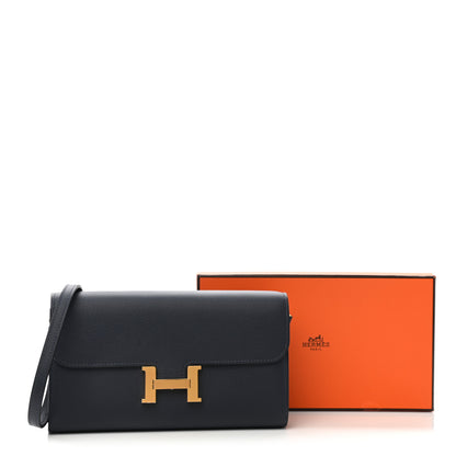 Hermes Evercolor Constance Wallet To Go Bleu Nuit 10 of 10