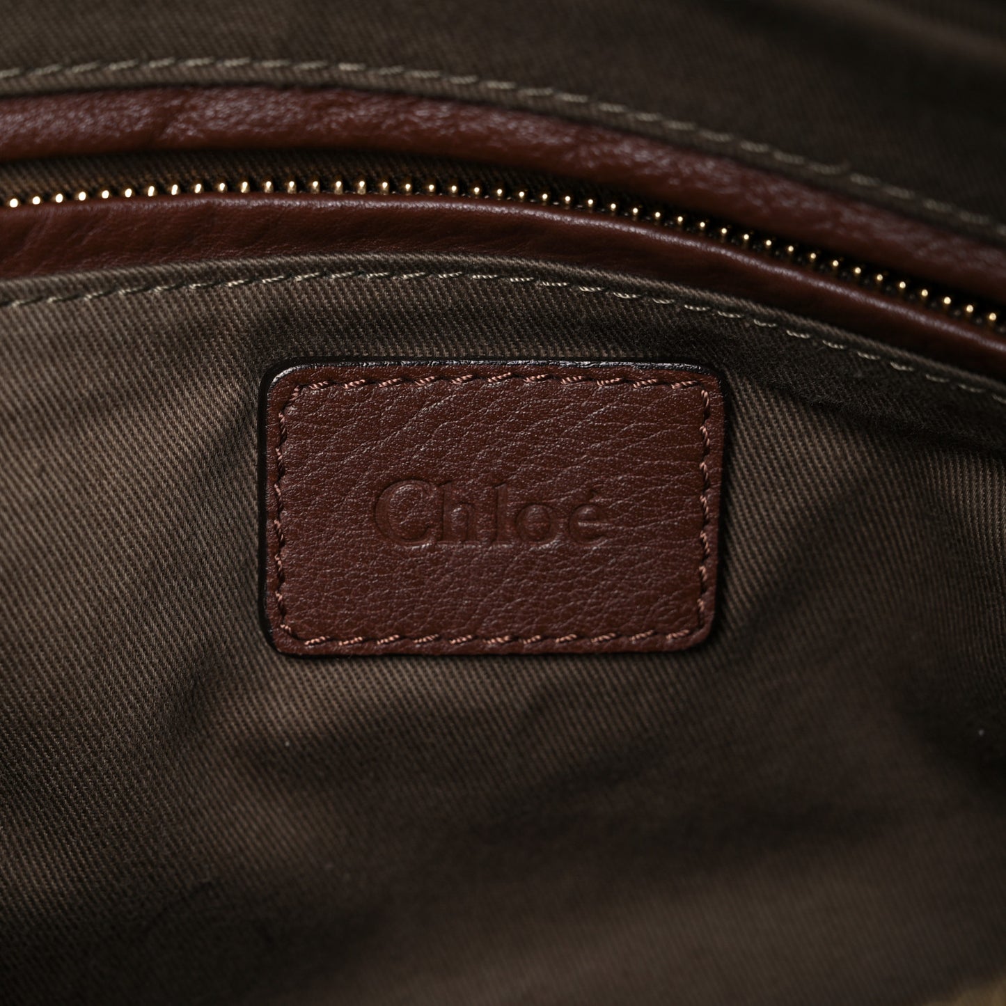 Calfskin Large Marcie Satchel Brown Seed