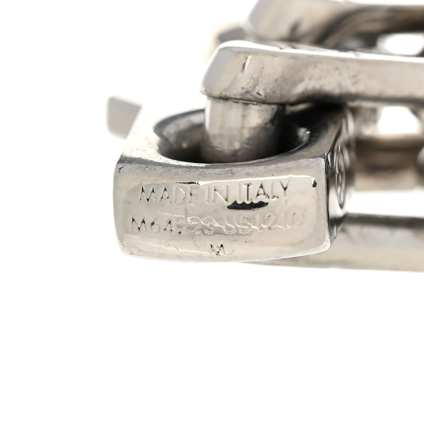Monogram Chain Bracelet M Silver