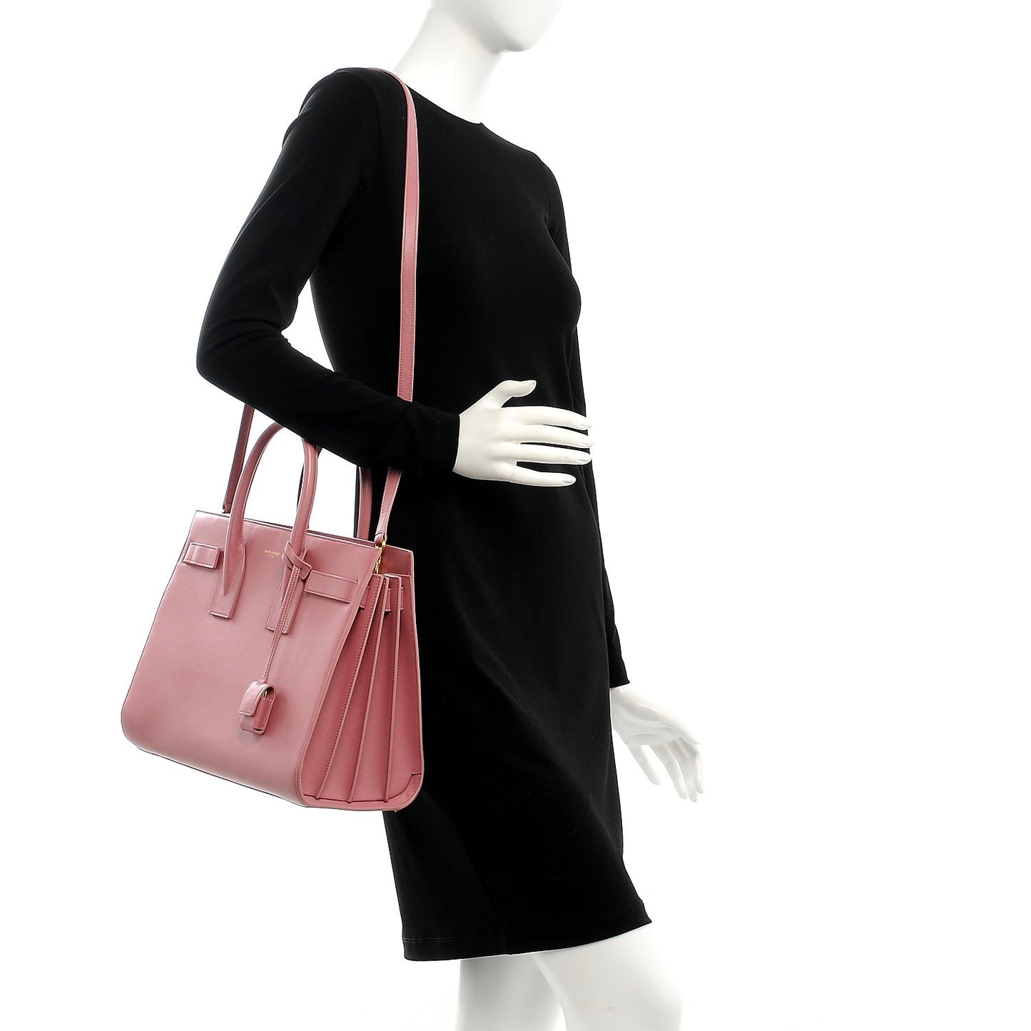Calfskin Small Sac De Jour Dark Rose