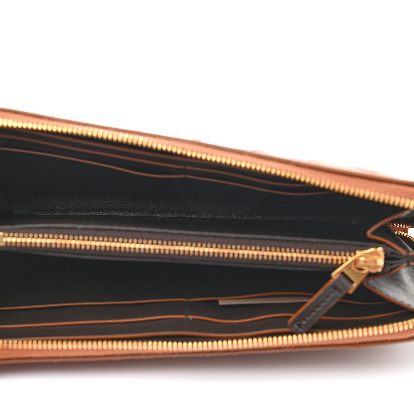Nappa Intrecciato Zip Around Wallet Toscana