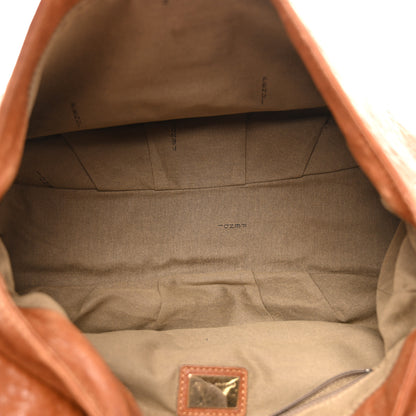 Fendi Crinkled Lambskin Mia Shoulder Flap Camel 5 of 15