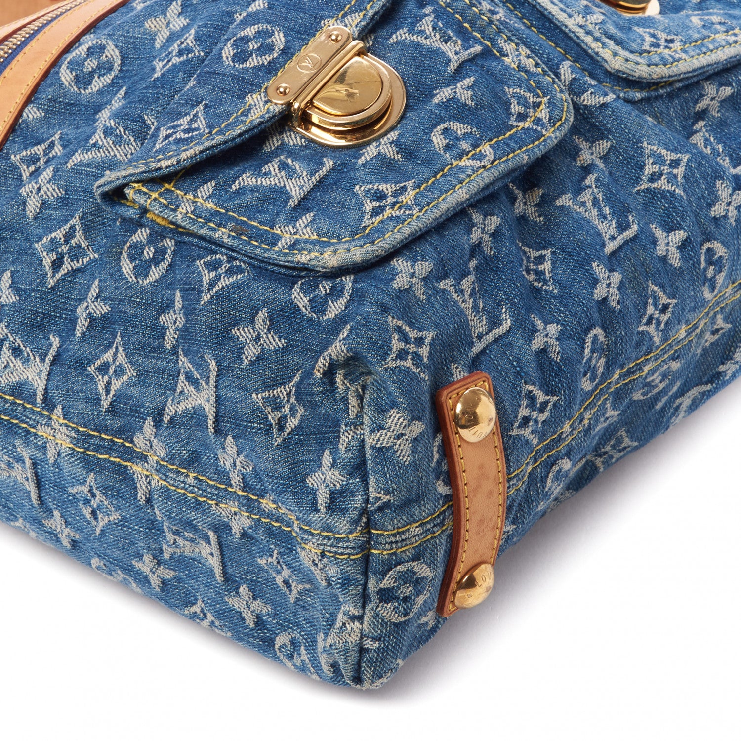 Louis Vuitton Denim Baggy GM Blue 6 of 8