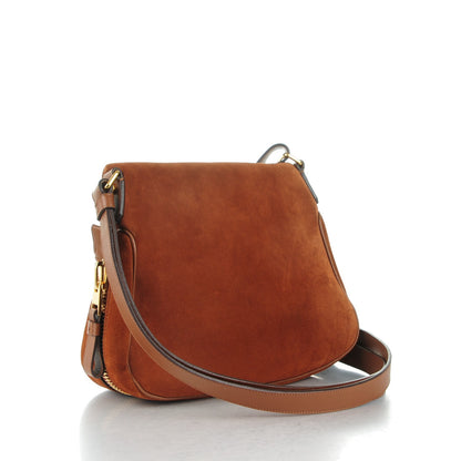 Tom Ford Suede Calfskin Medium Jennifer Crossbody Bag Caramel 3 of 7