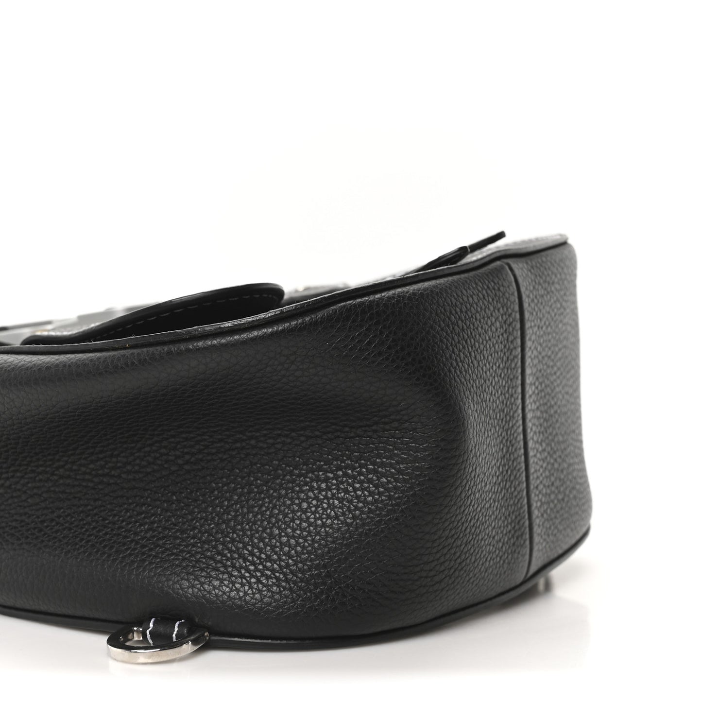 Grained Calfskin Mini Gallop Sling Bag Black