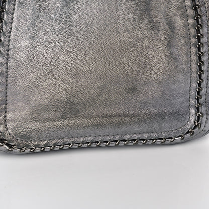 Chanel Metallic Deerskin Luxe Ligne Flap Silver 11 of 11