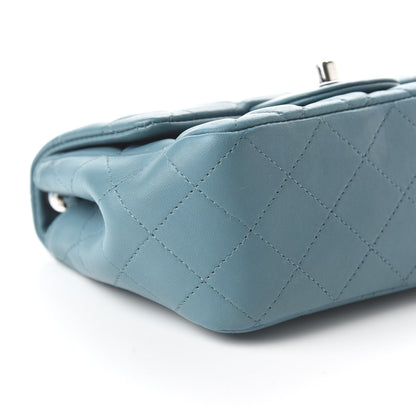 Chanel Lambskin Quilted Mini Square Flap Blue 6 of 10