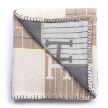 Hermes Wool Cashmere Avalon Passe-Passe Blanket Naturel 4 of 6