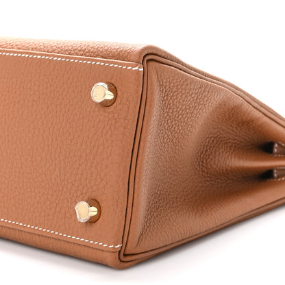 Hermes Togo Kelly Retourne 25 Gold 10 of 11