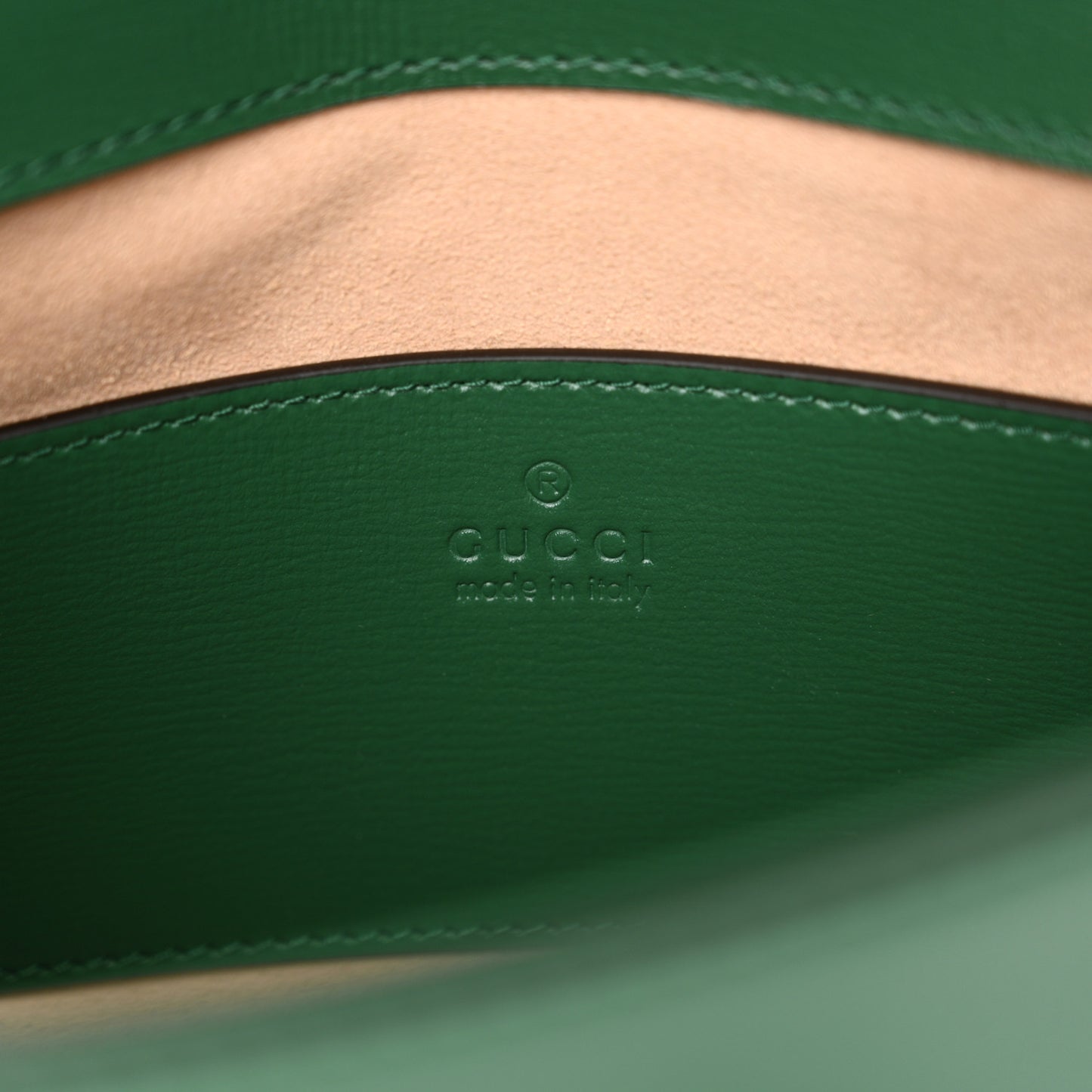 Azalea Calfskin Web Monochrome Horsebit 1955 Shoulder Bag Emerald