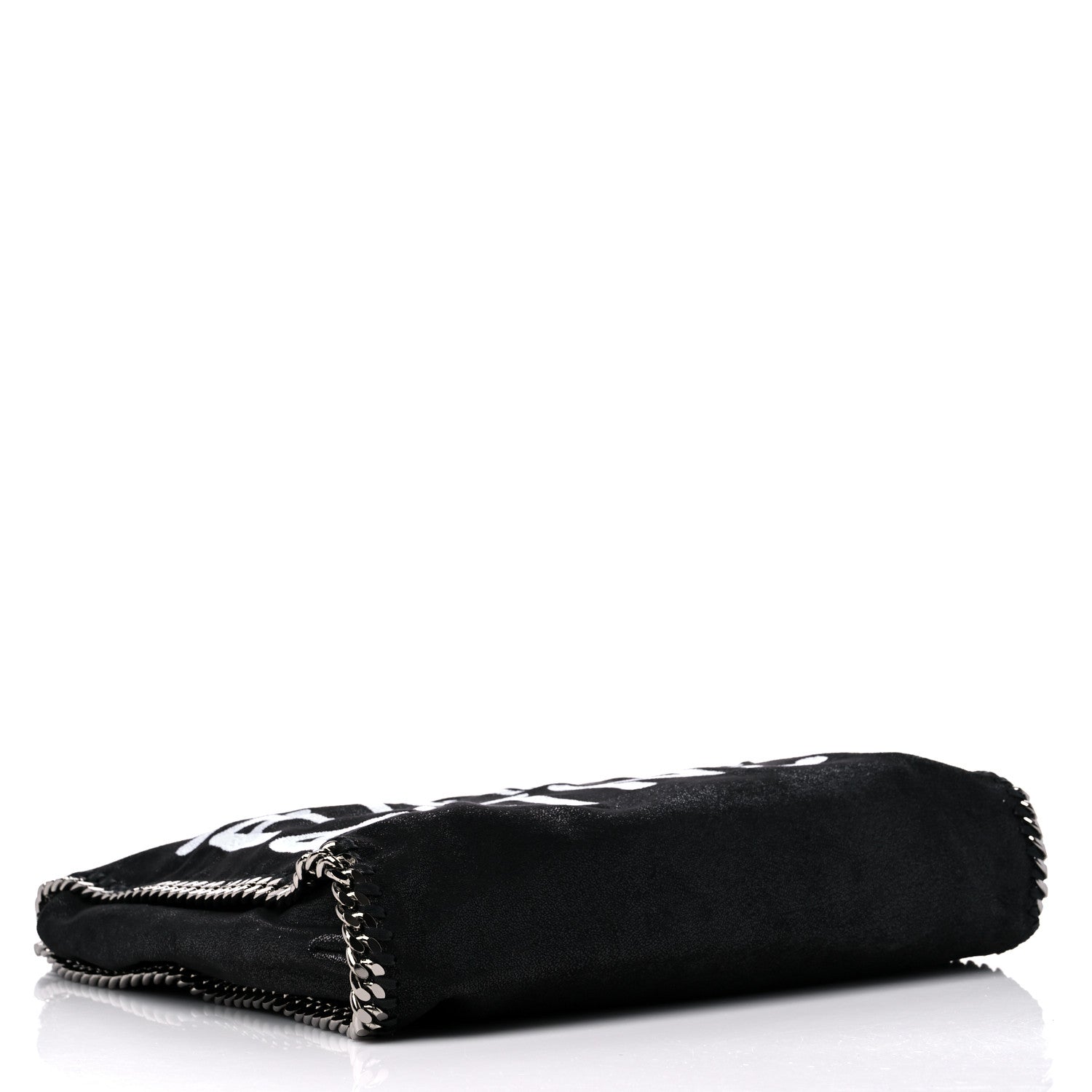 Stella McCartney X ED CURTIS Shaggy Deer Logo Embroidered Large Falabella Black 4 of 8
