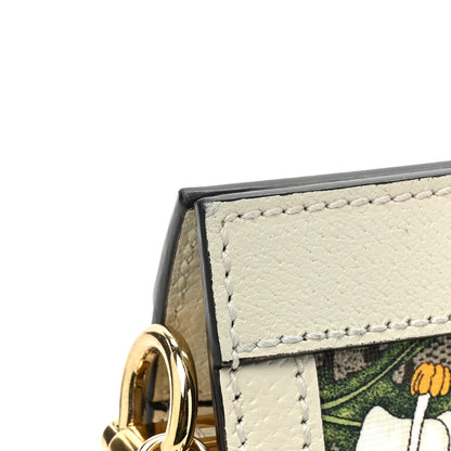 Gucci GG Supreme Monogram Flora Web Small Ophidia Chain Shoulder Bag White 14 of 15
