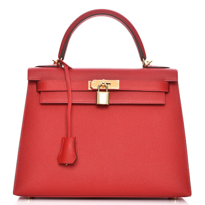 Hermes Epsom Kelly Sellier 28 Rouge Casaque 1 of 33