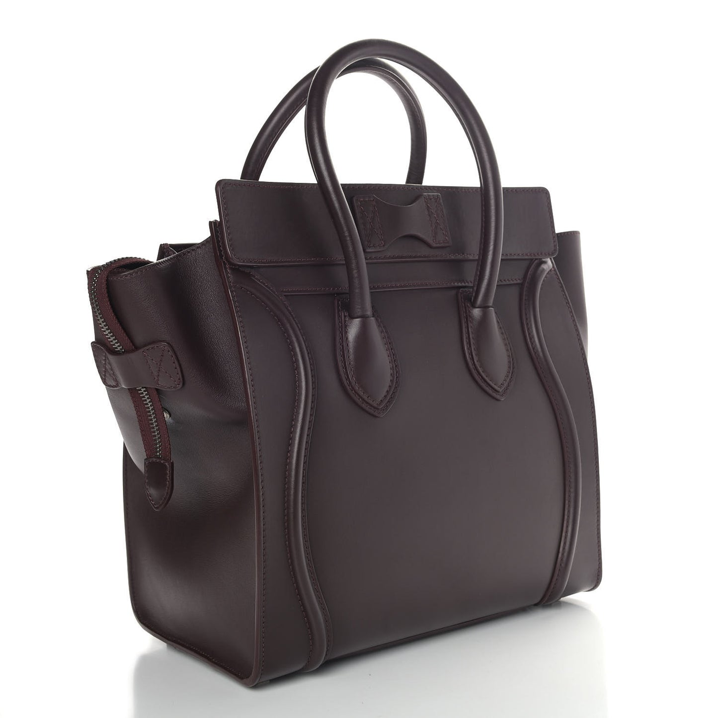 Smooth Calfskin Mini Luggage Burgundy