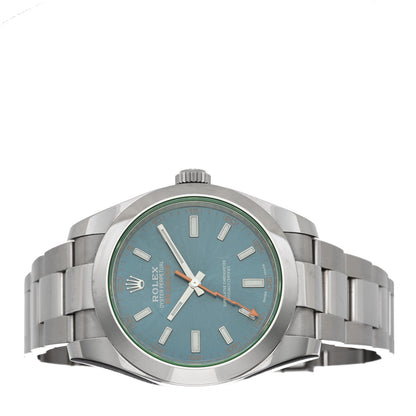 Rolex Stainless Steel 40mm Oyster Perpetual Milgauss Watch Z-Blue 116400GV 2 of 5