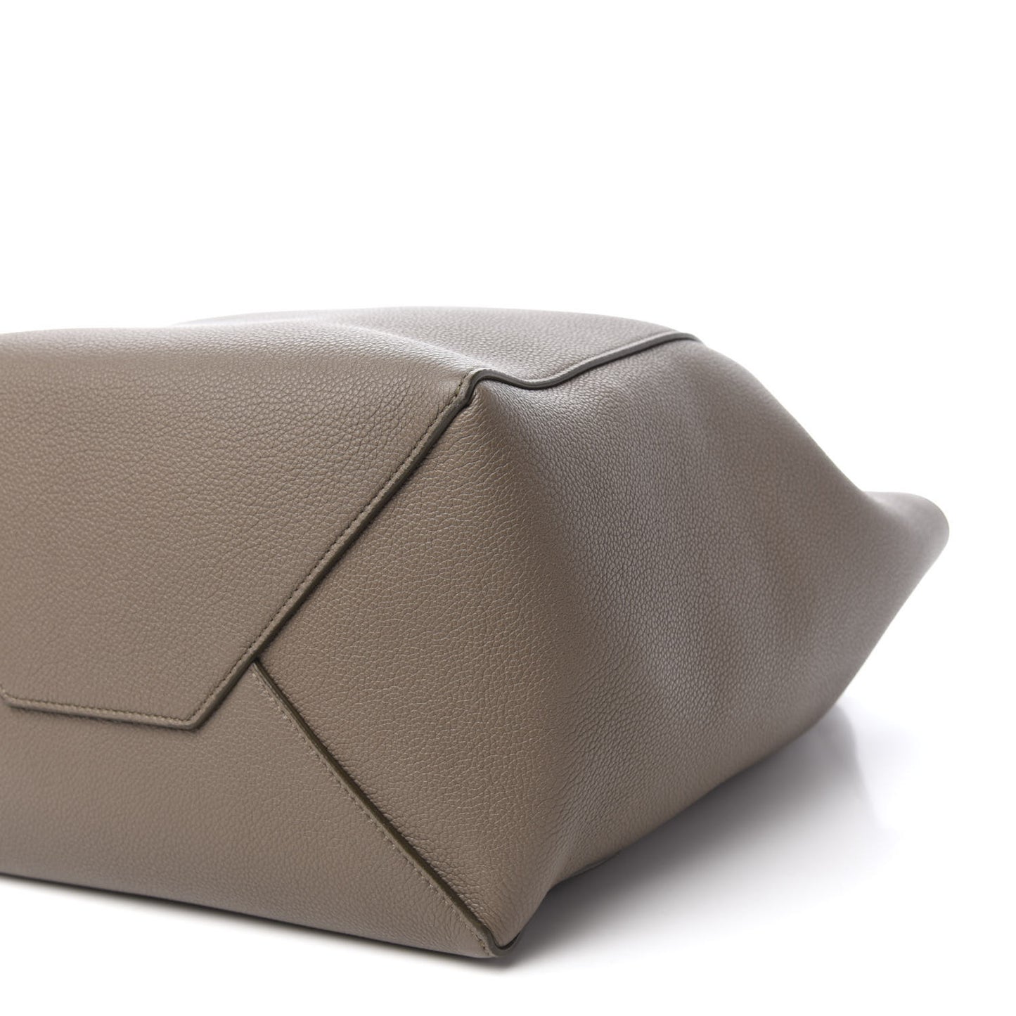 Soft Grained Calfskin Small Belt Cabas Phantom Taupe