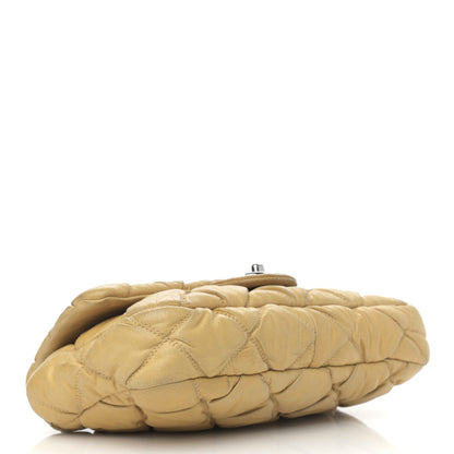 Chanel Calfskin Quilted Medium Bubble Quilt Flap Bag Beige 4 of 15