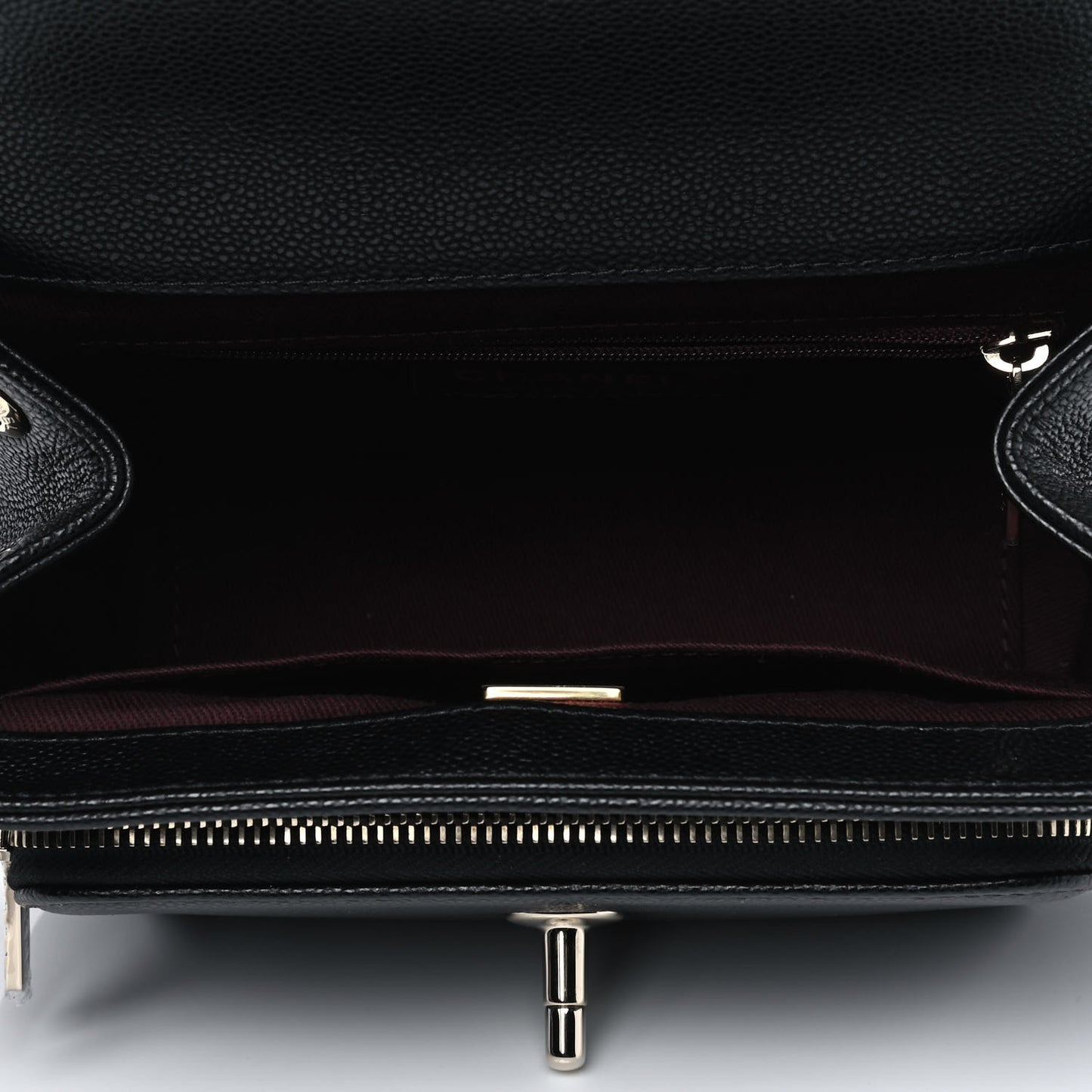 Caviar Quilted Small Business Affinity Flap Black