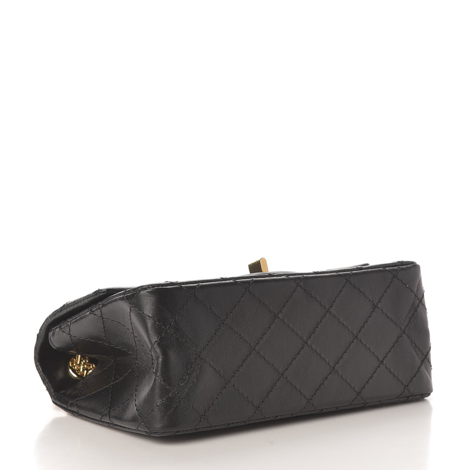 Chanel Aged Calfskin Quilted 2.55 Reissue Mini Flap Black 4 of 11