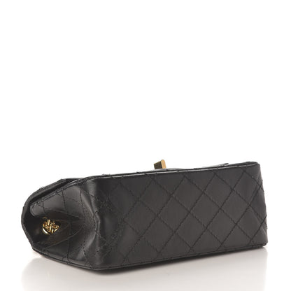 Chanel Aged Calfskin Quilted 2.55 Reissue Mini Flap Black 4 of 11