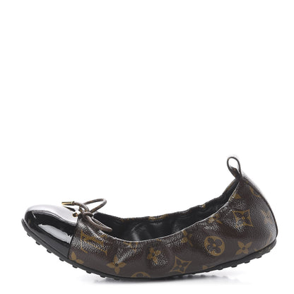 Louis Vuitton Monogram Flirty Ballerina Flats 38 Black 1 of 7