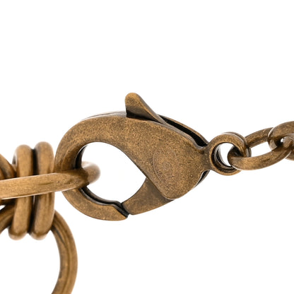 Chanel Crystal City of Lights Letter Chain Necklace Gold 4 of 5