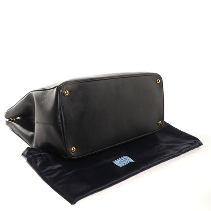 Prada Saffiano Lux Extra Large Galleria Double Zip Tote Black 4 of 14
