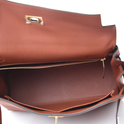 Hermes Togo Kelly Retourne 32 Cuivre 14 of 47