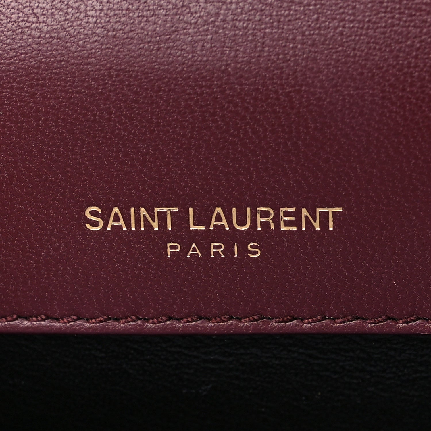 Saint Laurent Lambskin Matelasse Monogram Medium Vicky Chain Bag Dark Legion Red 6 of 9