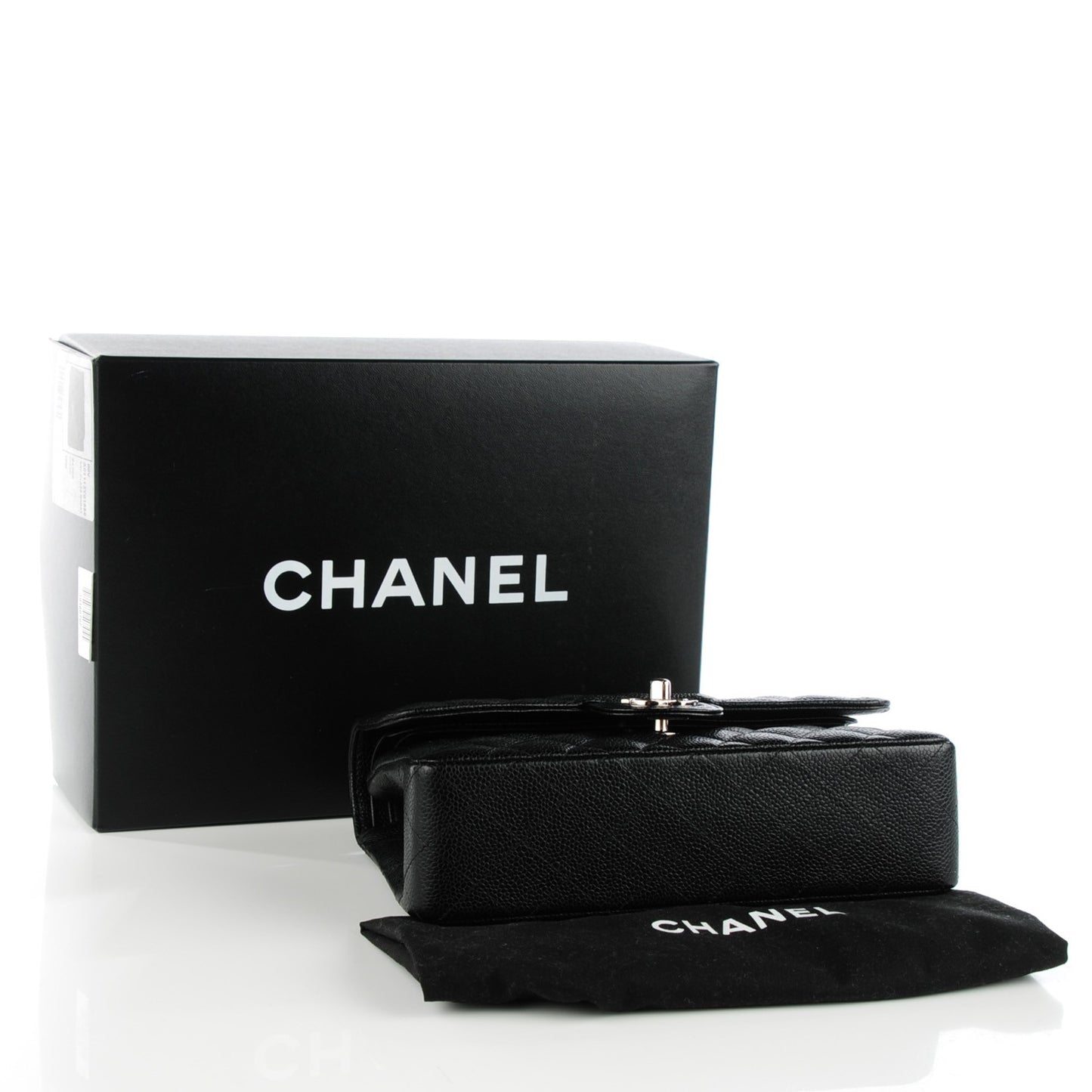 Caviar Quilted Grand Shopping Tote GST Black