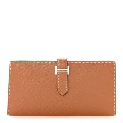 Hermes Epsom Bearn Gusset Wallet Gold 1 of 7