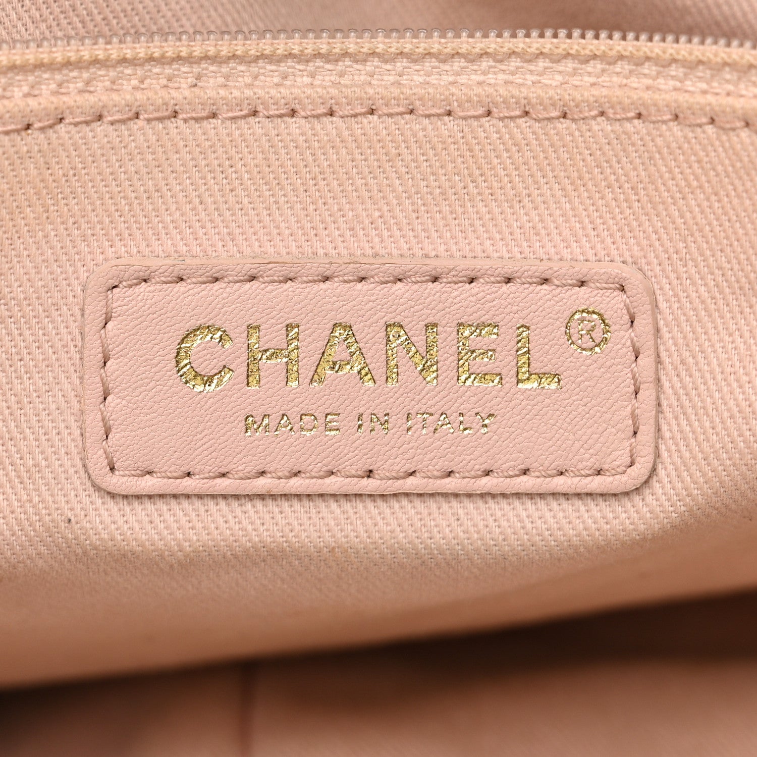 Chanel Canvas Chevron Cuba Patchwork Shopper Tote Khaki 6 of 11