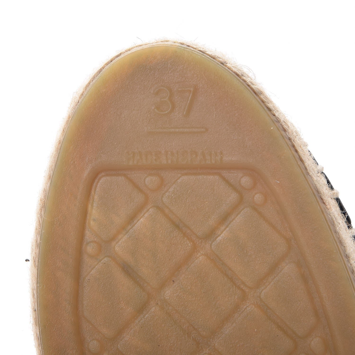 Chanel Lambskin CC Espadrilles 37 Black 6 of 10