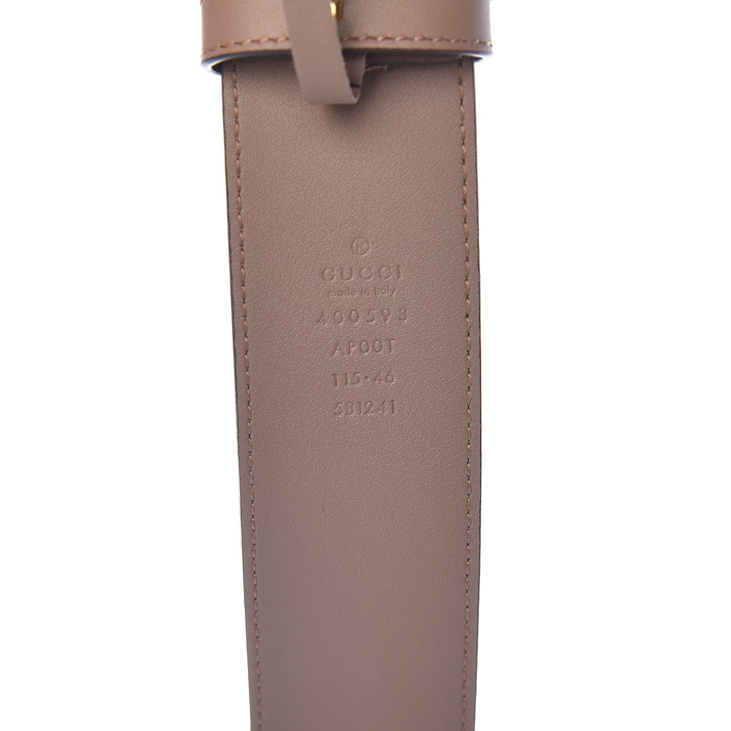 Calfskin Double G 40mm Belt 115 46 Porcelain Rose