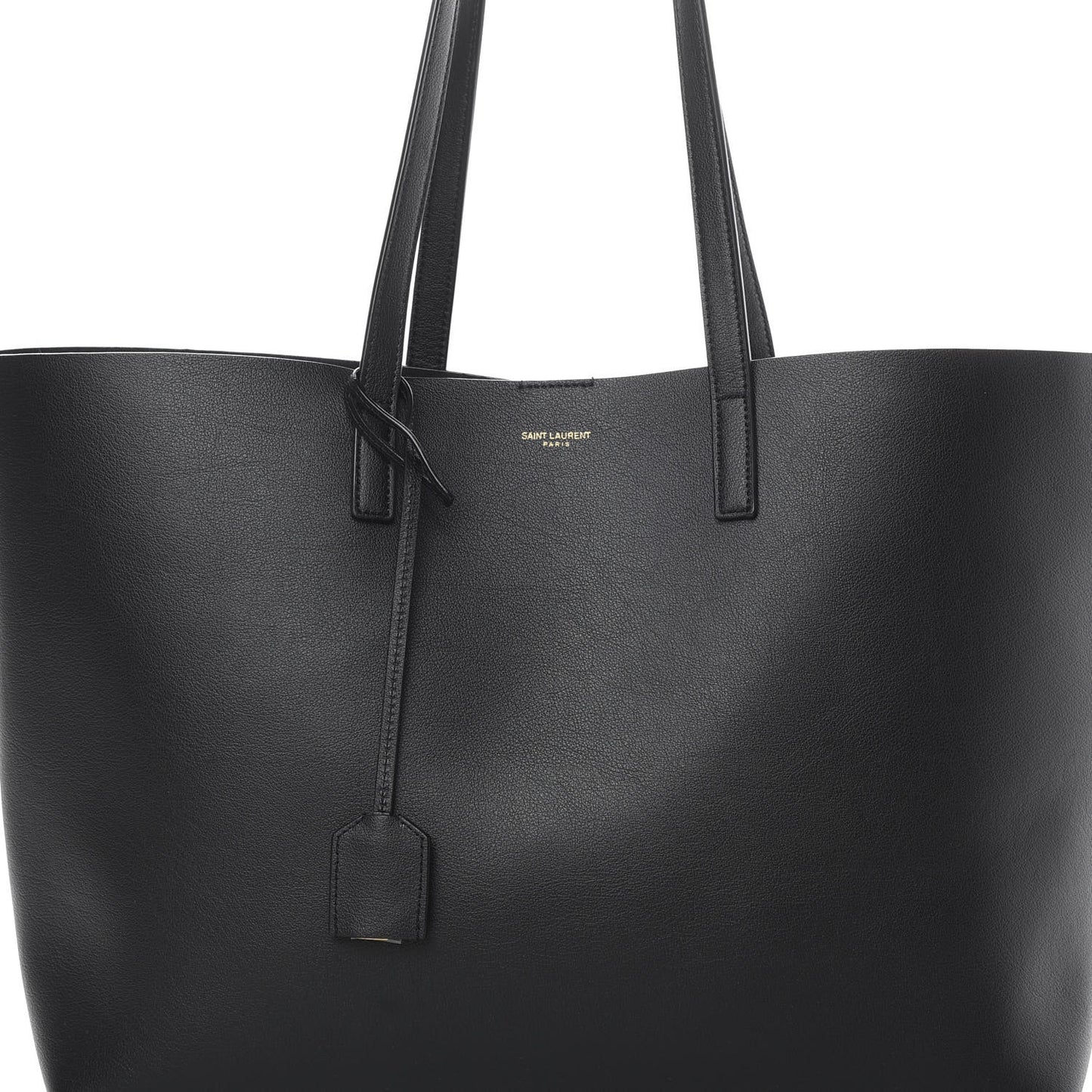 Calfskin Large Shopping Tote Black