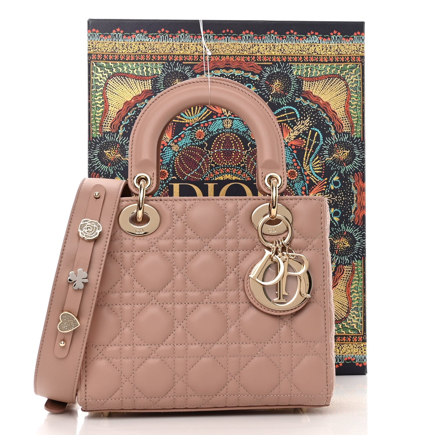 Christian Dior Lambskin Cannage Small My ABCDior Lady Dior Fard 10 of 10