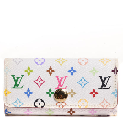 Louis Vuitton Monogram Multicolor Multicles 4 Key Holder White Litchi 1 of 7