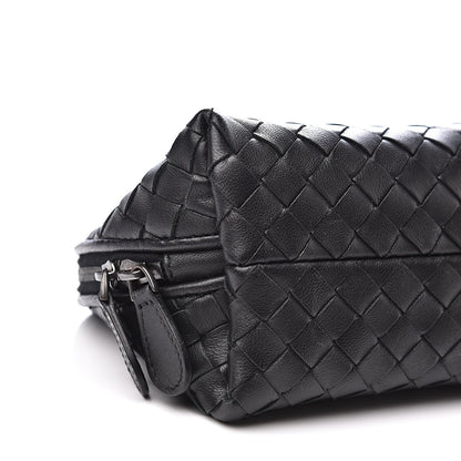 Bottega Veneta Nappa Intrecciato Cosmetic Case Black 7 of 8
