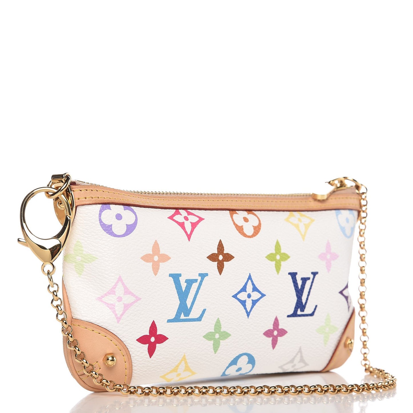Monogram Multicolor Pochette Milla MM White