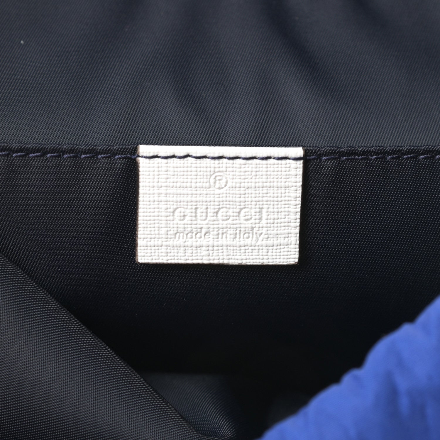 Gucci Coated Canvas Childrens Gingham Backpack Blue White 6 of 10